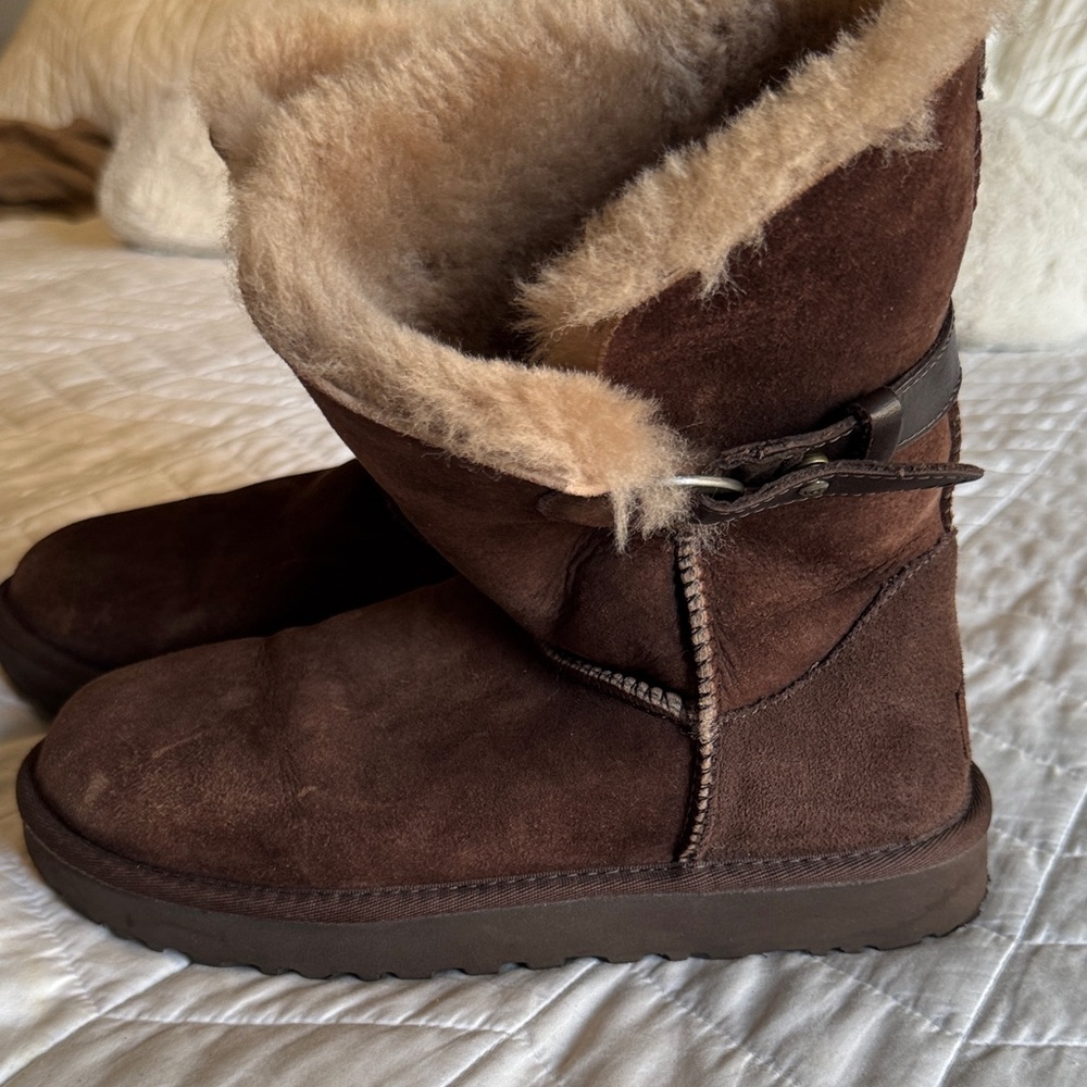 UGG Chocolate Brown Shearling Boots